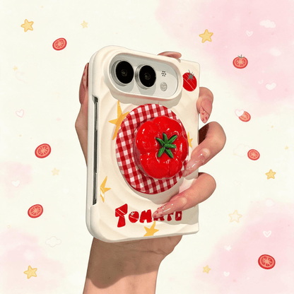 Techypop.com iPhone Case Tomato Girl iPhone Duo Case