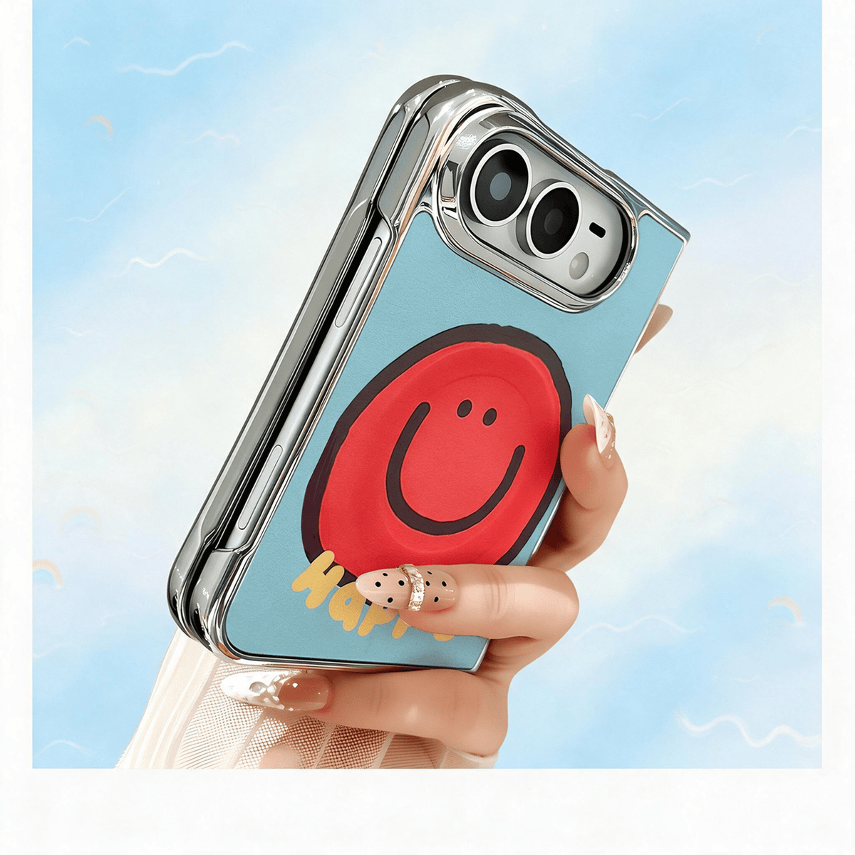 Techypop.com iPhone Case Too Happy iPhone Duo Case