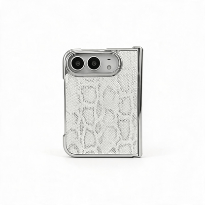 Techypop.com iPhone Case Venom Silver iPhone Duo Case — Snake Embossed