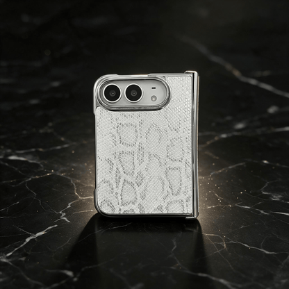 Techypop.com iPhone Case Venom Silver iPhone Duo Case — Snake Embossed