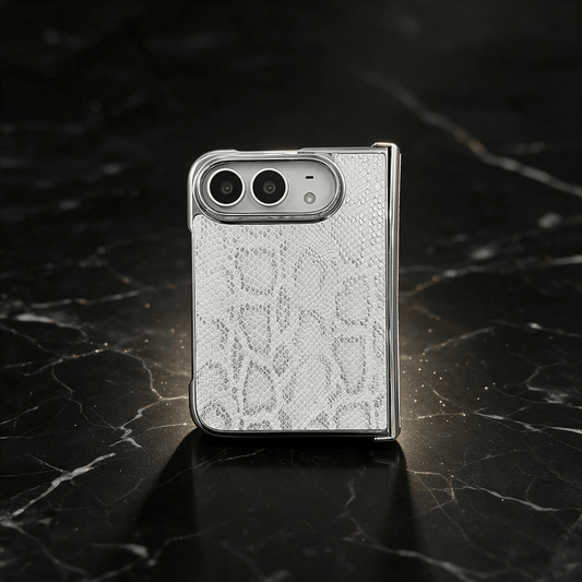 Techypop.com iPhone Case Venom Silver iPhone Duo Case — Snake Embossed