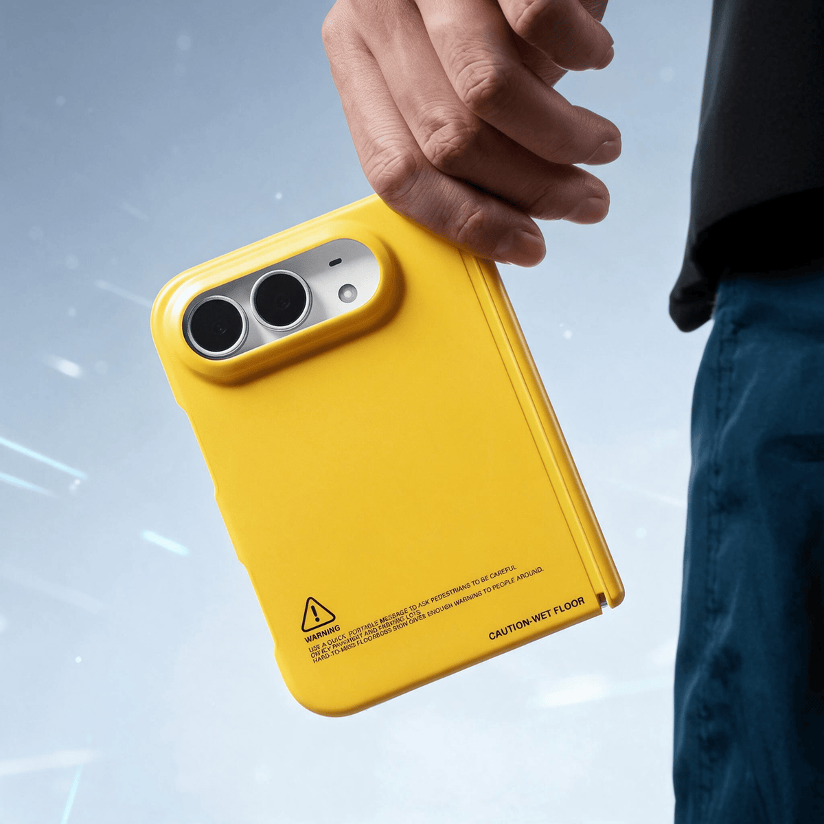 Techypop.com iPhone Case Wet Floor Hazard iPhone Duo Case
