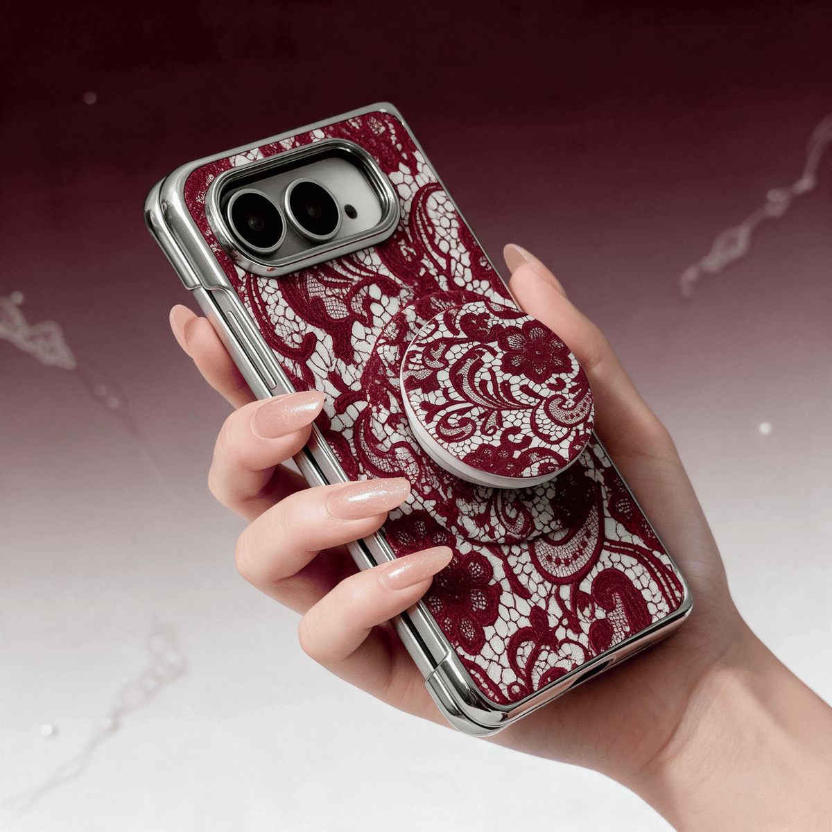 Techypop.com iPhone Case Widow’s Lace iPhone Duo Case
