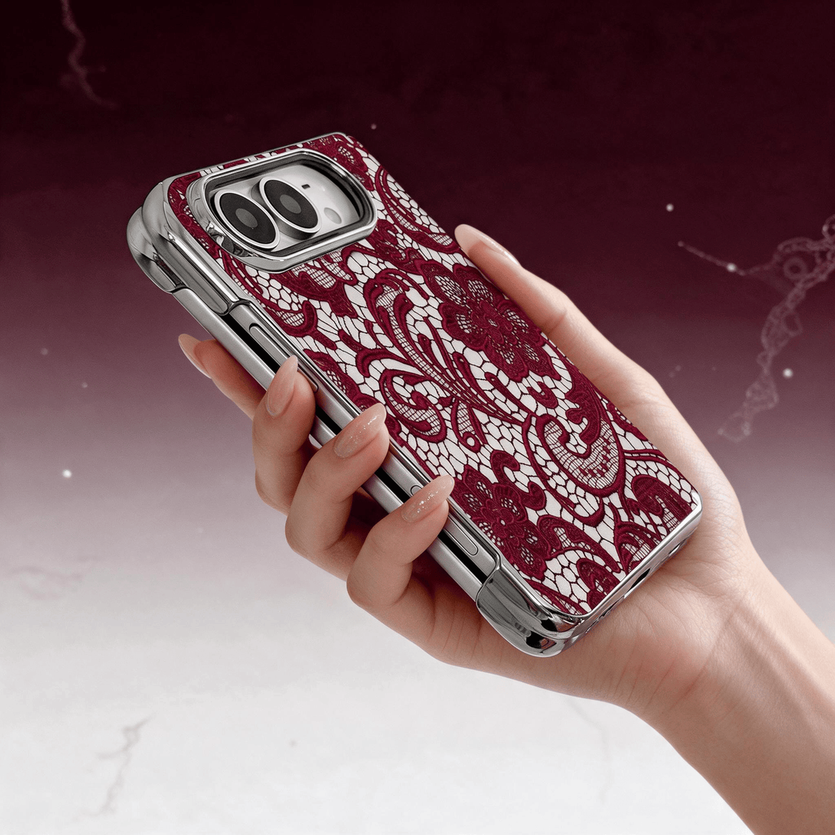 Techypop.com iPhone Case Widow’s Lace iPhone Duo Case