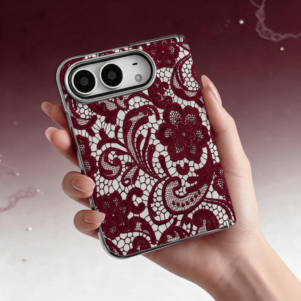 Techypop.com iPhone Case Widow’s Lace iPhone Duo Case