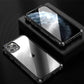 Techypop iPhone Case 2023 Aluminum + Titanium Shockproof Gorilla Tempered Glass Case for iPhone15 Pro Max