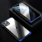 Techypop iPhone Case iPhone 13 Pro / Blue 2023 Aluminum + Titanium Shockproof Gorilla Tempered Glass Case for iPhone15 Pro Max