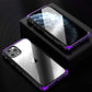 Techypop iPhone Case iPhone 13 Pro / Purple 2023 Aluminum + Titanium Shockproof Gorilla Tempered Glass Case for iPhone15 Pro Max
