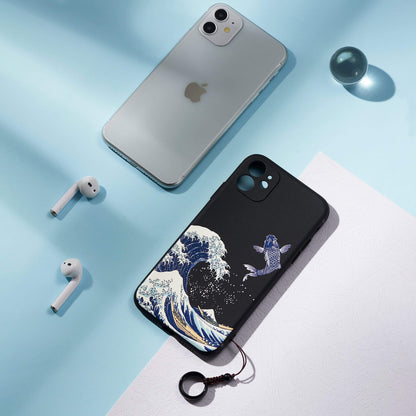 Greatwaveshop Tech The Great Wave Off Kanagawa Ukiyo-e Designer iPhone Case For All iPhone Models
