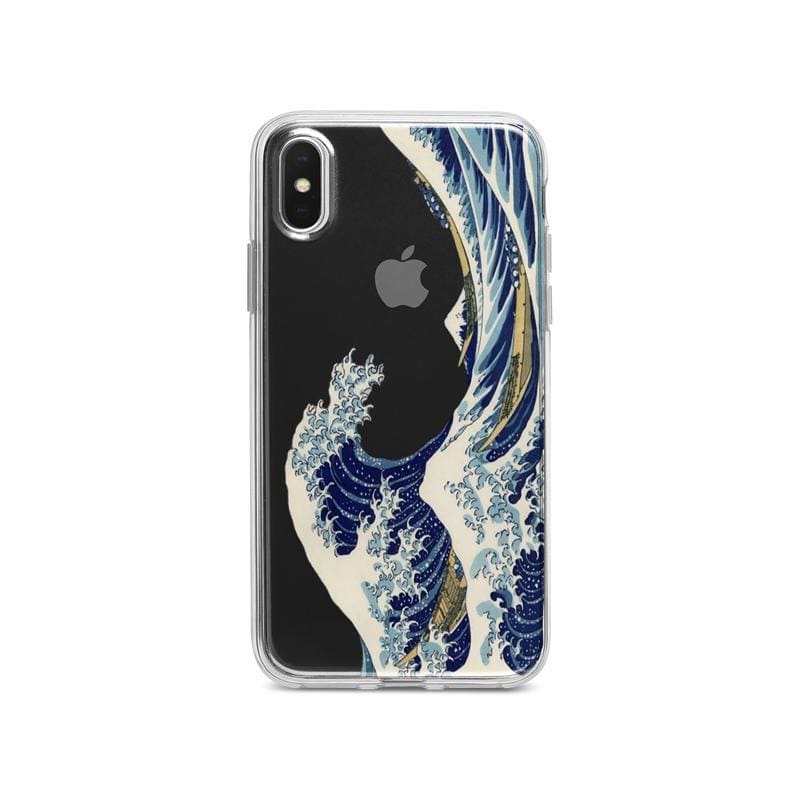 mygreatwave Tech The Great Wave Off Kanagawa Ukiyo-e Clear Designer iPhone Case