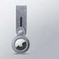 Techypop AirTag Case Black / Loop Alcantara Genuine Leather Designer AirTag Case with Key Ring