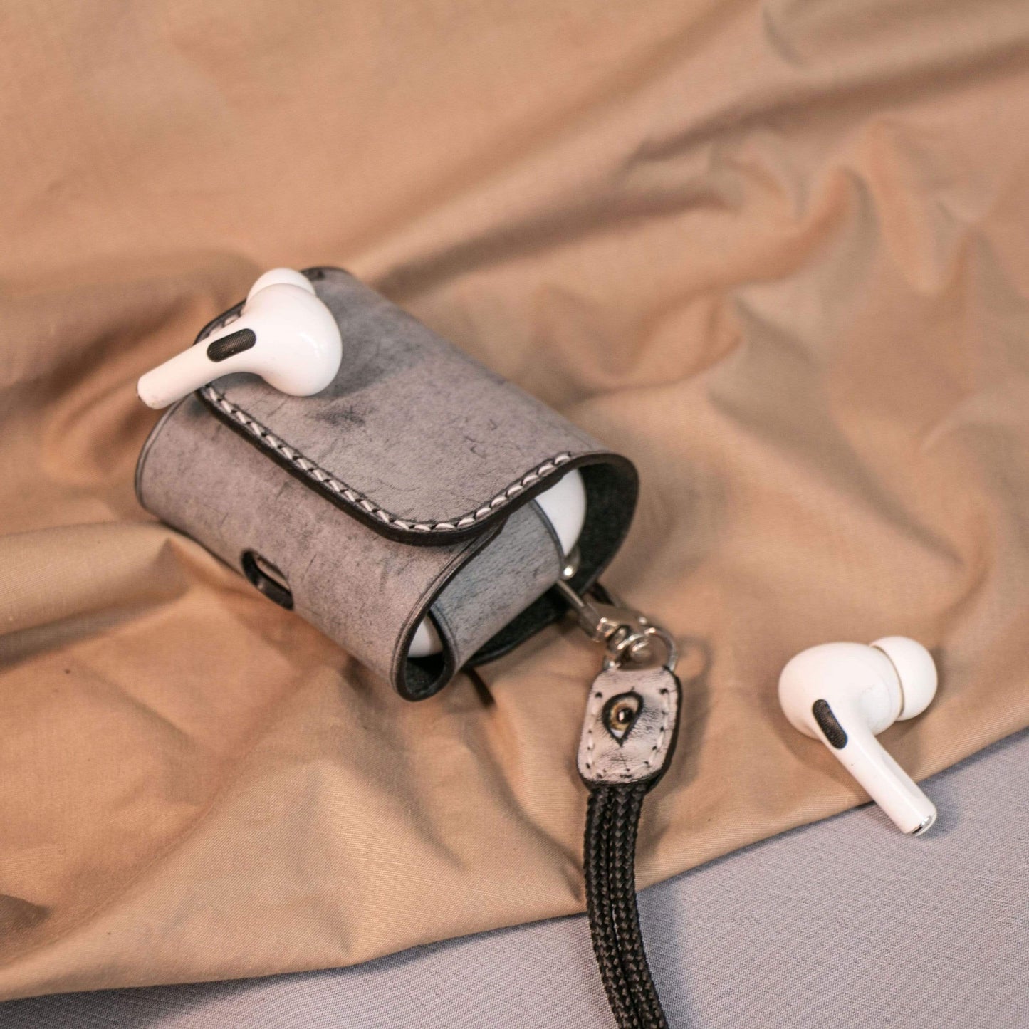 Techypop.com AirPods Case Airpods 1 & 2 / Grey The Eyes Leather Protective Case For Apple Airpods 1 & 2 & Pro