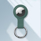 Techypop.com AirTag Case Green Soft Silicone Designer AirTag Case with Key Ring