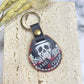 Techypop.com AirTag Case Skull with Dice Leather Designer AirTag Case