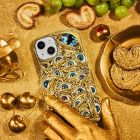 Gold Monster Eyes Handmade iPhone Case