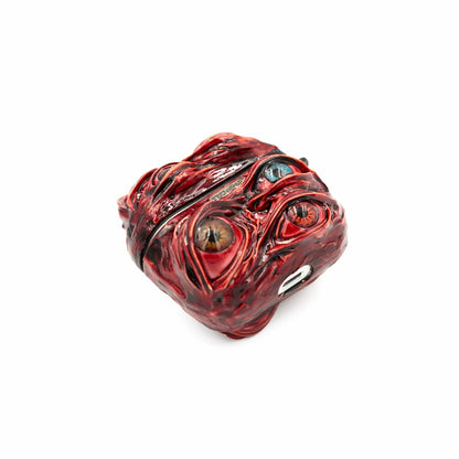 Techypop.com Please leave your iPhone & AirPods model in the note section Bloody Eyeball iPhone Case + AirPods Case + AirTag Case Set