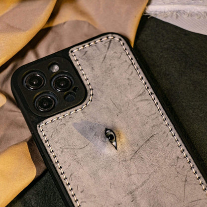 Techypop.com The Eye Leather Lens Protection Designer iPhone Case For All iPhone Models