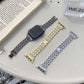 Techypop.com Watch Bands Slim Bracelet Diamond Metal Designer Apple Watch Band Strap For iWatch Series SE 6/5/4/3/2/1