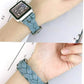 Techypop.com Watch Bands Slim Braided Leather Designer Apple Watch Band Strap For iWatch Series SE 6/5/4/3/2/1