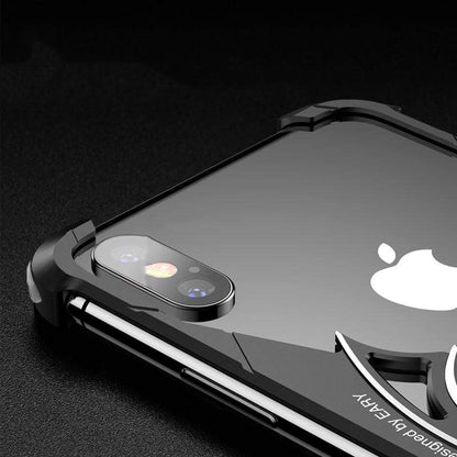 Batman Style Ring Holder Metal Frame Shockproof Protective Designer iPhone Case For iPhone SE 11 Pro Max X XS Max XR 7 8 Plus - techypopcom