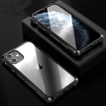 Bumper Metal Frame Shockproof Protective Designer iPhone Case For iPhone SE 11 Pro Max X XS Max XR 7 8 Plus - techypopcom