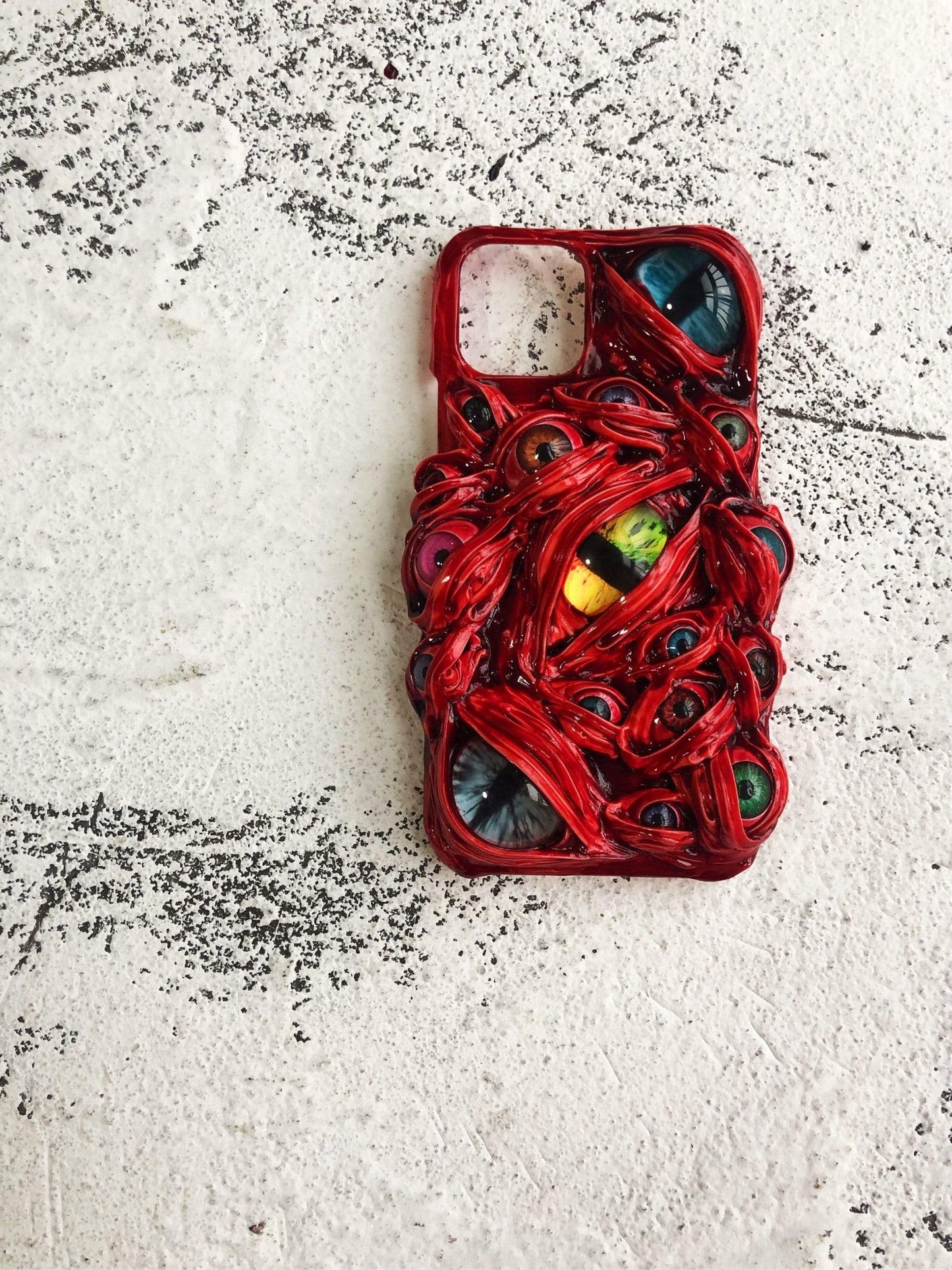 Blood & Cat Eyes Handmade Designer iPhone Case For iPhone SE 11 Pro Max X XS Max XR 7 8 Plus - techypopcom