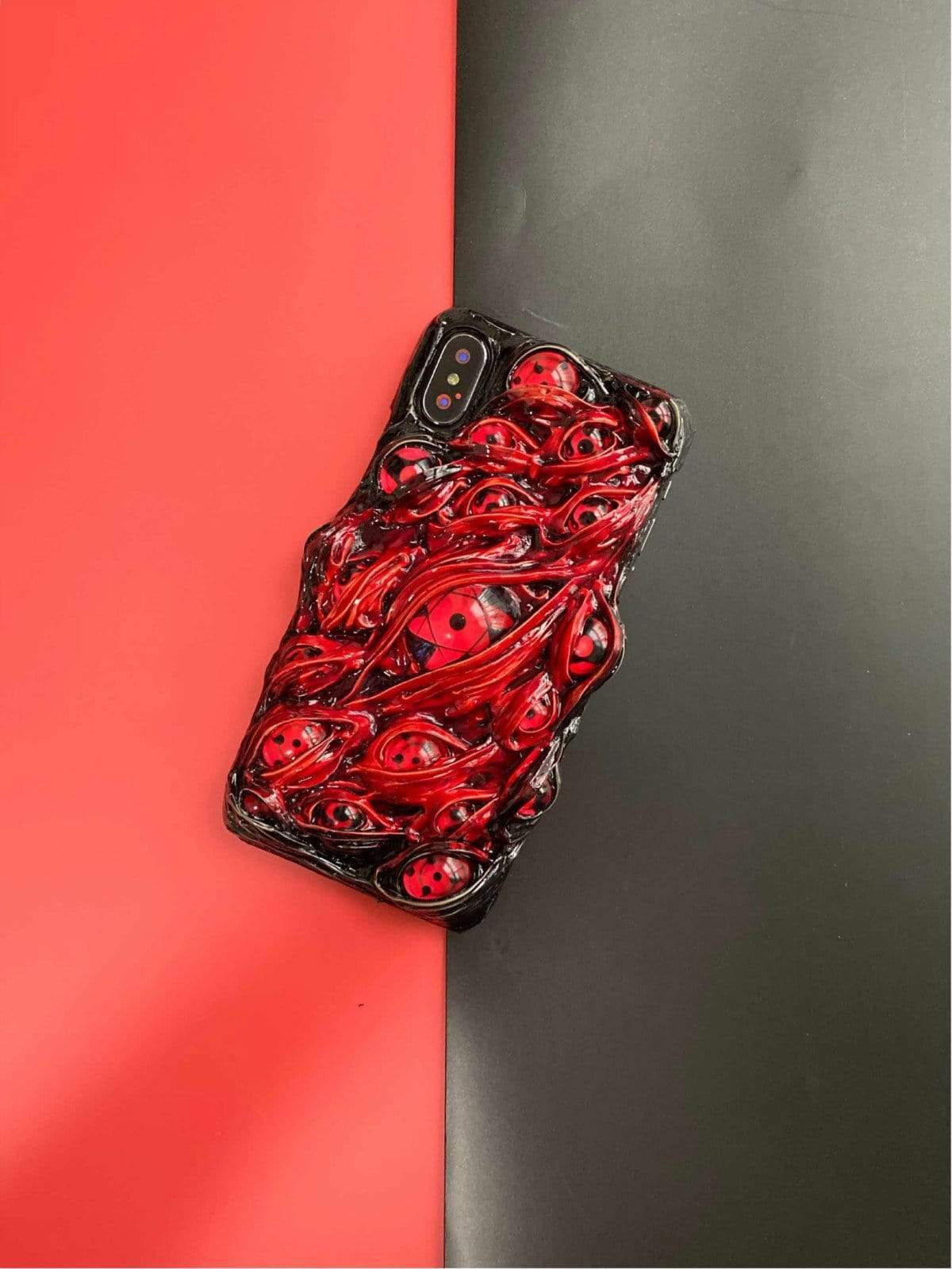 Techypop iPhone Case Blood is Always Watching Designer iPhone Case For iPhone 12 SE 11 Pro Max X XS Max XR 7 8 Plus