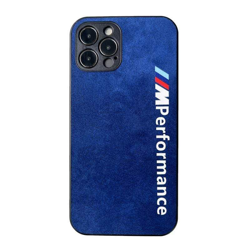 Techypop iPhone Case BMW M Performance Alcantara Protective Designer iPhone Case For All iPhone Models