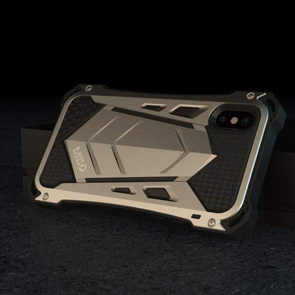 Metal Frame Robust Armor Airbag Shockproof + Waterproof + Dirt Proof Protective Designer iPhone Case For iPhone SE 11 Pro Max X XS Max XR 7 8 Plus - techypopcom