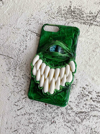 Techypop iPhone Case Green Monster Designer iPhone Case For iPhone 12 SE 11 Pro Max X XS Max XR 7 8 Plus