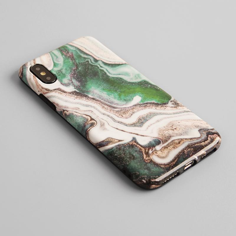 Greensmith Marble Silicone Shockproof Protective Designer iPhone Case For iPhone SE 11 Pro Max X XS Max XR 7 8 Plus - techypopcom