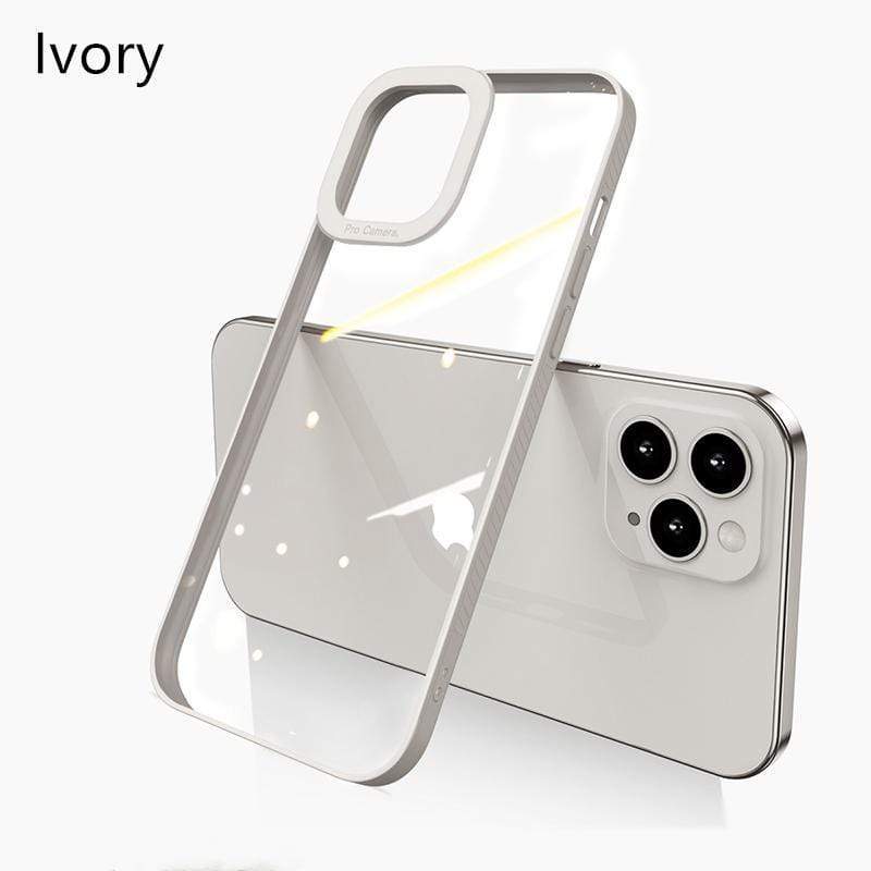 Techypop iPhone Case iPhone 12 / Ivory New iPhone 12 Transparent Case Nano Materail TPU Ultra Thin+ Anti Scratch+ Dirtproof