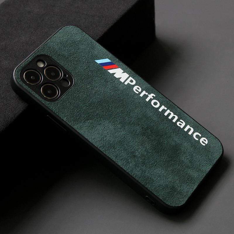 Techypop iPhone Case iPhone 12 Mini / Green BMW M Performance Alcantara Protective Designer iPhone Case For All iPhone Models