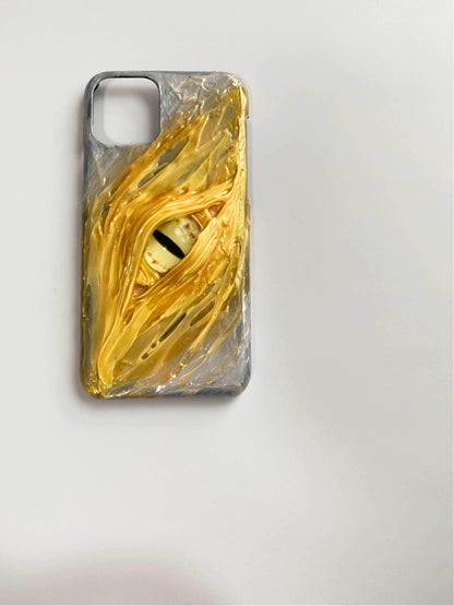 The Yellow Eye Handmade Designer iPhone Case For iPhone SE 11 Pro Max X XS Max XR 7 8 Plus - techypopcom