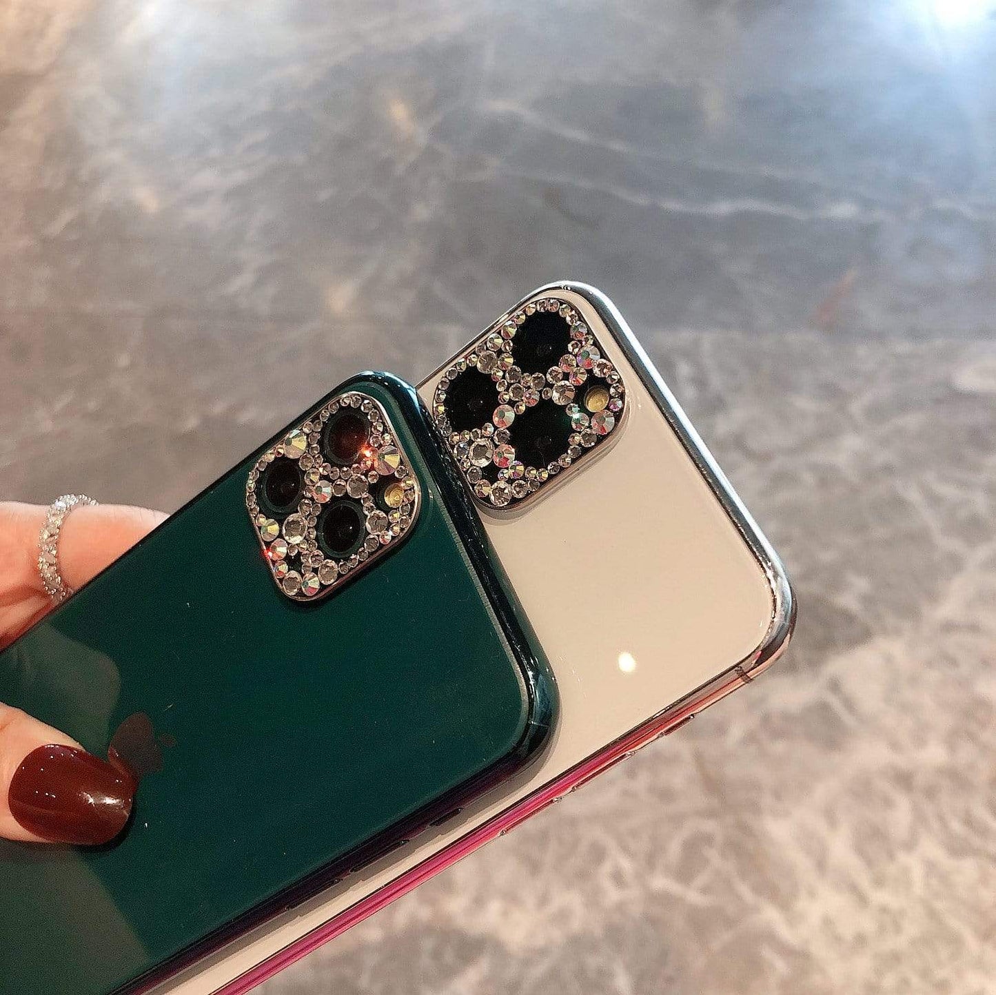 Luxury Diamond Shockproof Designer iPhone Lens Case For iPhone 11 Pro Max - techypopcom