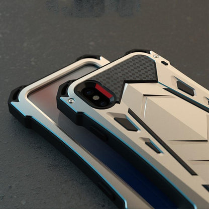 Metal Frame Robust Armor Airbag Shockproof + Waterproof + Dirt Proof Protective Designer iPhone Case For iPhone SE 11 Pro Max X XS Max XR 7 8 Plus - techypopcom