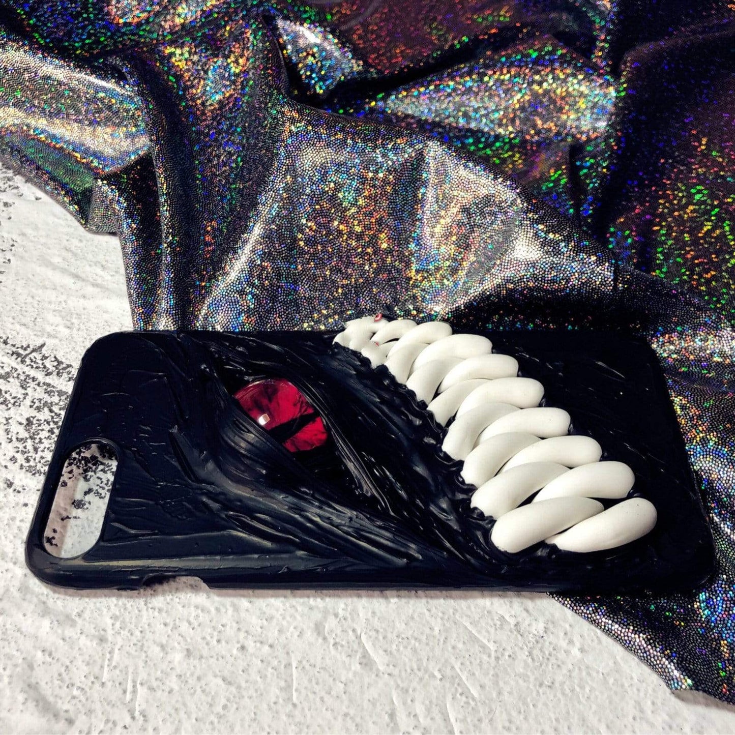 Monster Teeth Red Eye Handmade Designer iPhone Case For iPhone SE 11 Pro Max X XS Max XR 7 8 Plus - techypopcom