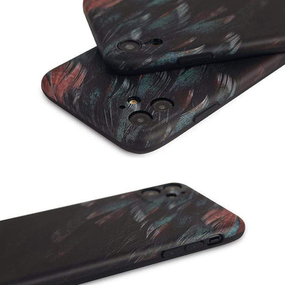 Peacock Feather Silicone Shockproof Protective Designer iPhone Case For iPhone SE 11 Pro Max X XS Max XR 7 8 Plus - techypopcom