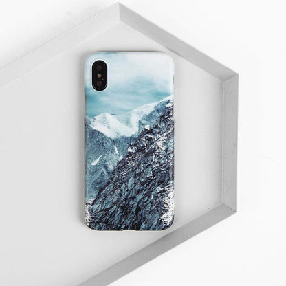 Snow Mountain Silicone Shockproof Protective Designer iPhone Case For iPhone SE 11 Pro Max X XS Max XR 7 8 Plus - techypopcom