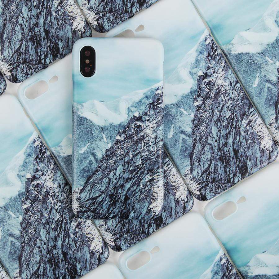 Snow Mountain Silicone Shockproof Protective Designer iPhone Case For iPhone SE 11 Pro Max X XS Max XR 7 8 Plus - techypopcom