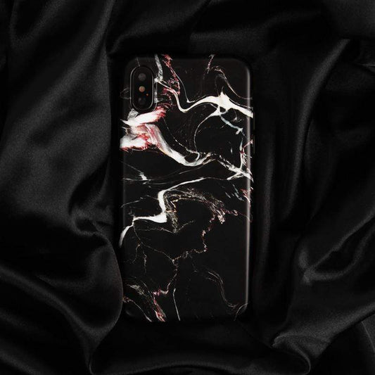 The Black Marble Silicone Shockproof Protective Designer iPhone Case For iPhone SE 11 Pro Max X XS Max XR 7 8 Plus - techypopcom