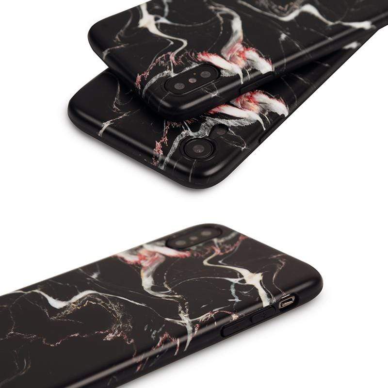 The Black Marble Silicone Shockproof Protective Designer iPhone Case For iPhone SE 11 Pro Max X XS Max XR 7 8 Plus - techypopcom