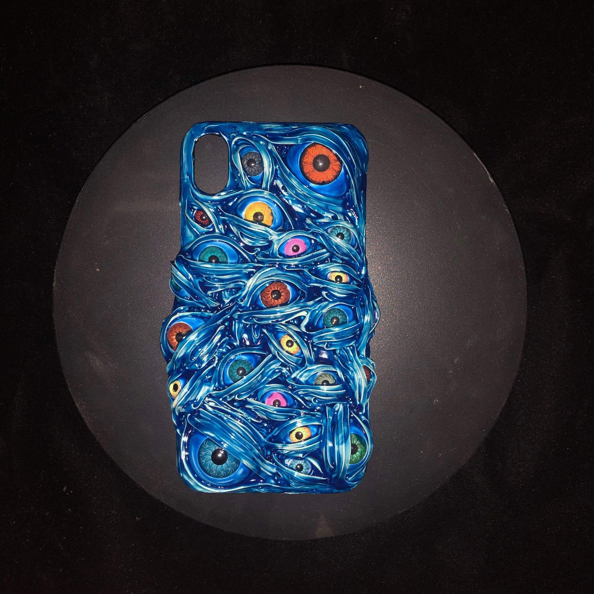 Techypop iPhone Case The Blue Eyes Handmade Designer iPhone Case For iPhone 12 SE 11 Pro Max X XS Max XR 7 8 Plus