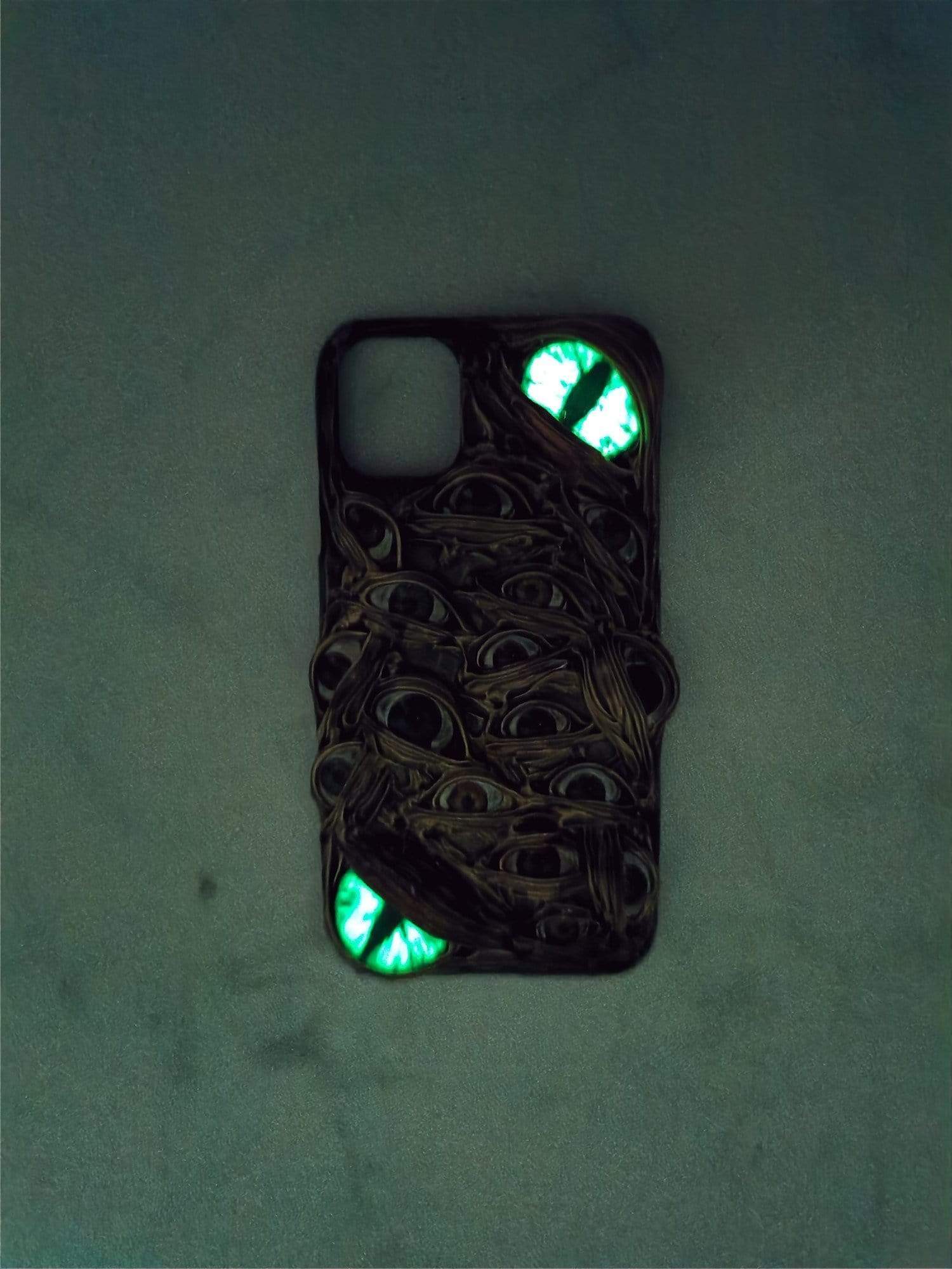 Handmade Monster Eye Halloween Phone Case For iPhone 11 12 13 14 Pro Max X Xs XR 7 8 Plus 2024 SE 2 3 10 Crystal Transparent Bumper Cover