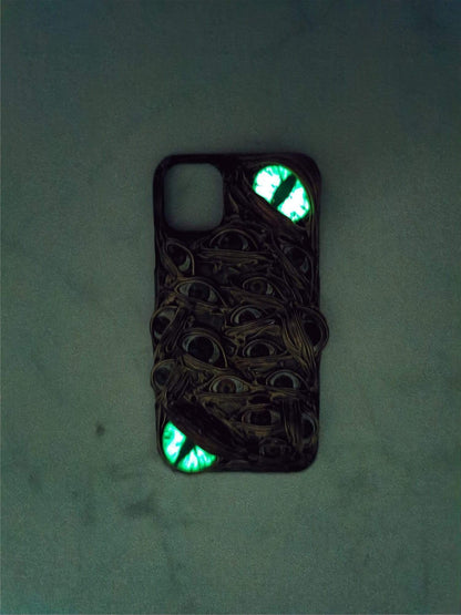 Techypop iPhone Case The Monster Eyes Handmade Designer iPhone Case For iPhone 12 SE 11 Pro Max X XS Max XR 7 8 Plus