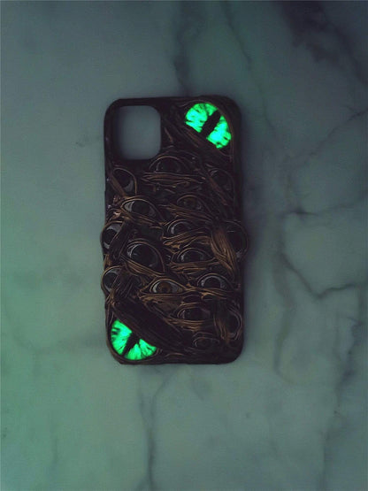 Techypop iPhone Case The Monster Eyes Handmade Designer iPhone Case For iPhone 12 SE 11 Pro Max X XS Max XR 7 8 Plus