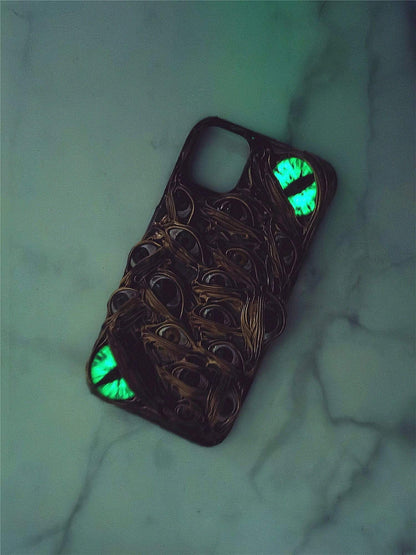 Techypop iPhone Case The Monster Eyes Handmade Designer iPhone Case For iPhone 12 SE 11 Pro Max X XS Max XR 7 8 Plus