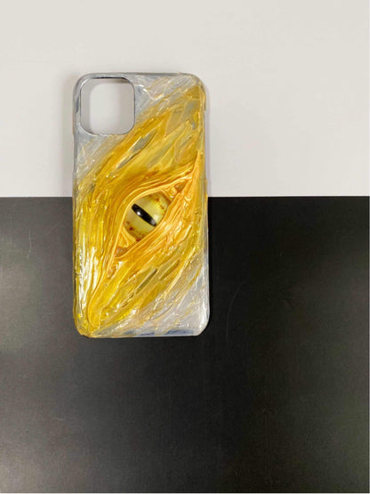 The Yellow Eye Handmade Designer iPhone Case For iPhone SE 11 Pro Max X XS Max XR 7 8 Plus - techypopcom