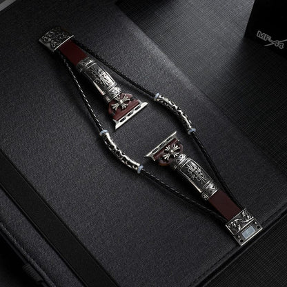 Techypop Watch Bands 38mm/40mm / Red Handmade Bohemian Designer Apple Watch Band Strap For iWatch Series SE 6/5/4/3/2/1