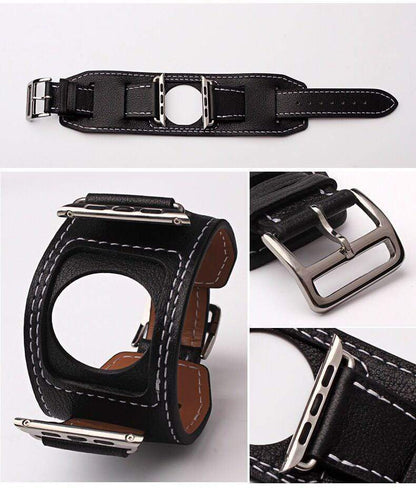 MORE COLORS Genuine Leather Durable Compatible With Apple Watch Band Strap For iWatch Series 4/3/2/1 - Techypop.com